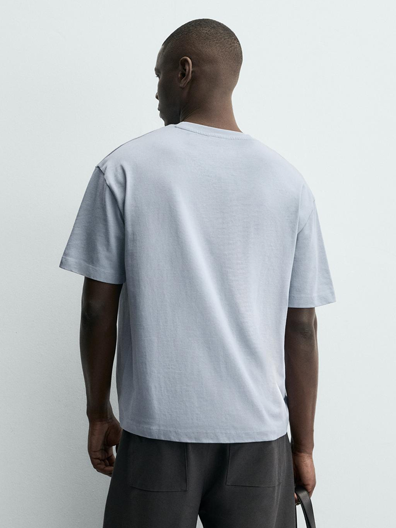 Mens Crew Neck T-Shirt Grey