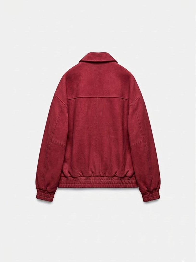Suede Bomber Jacket