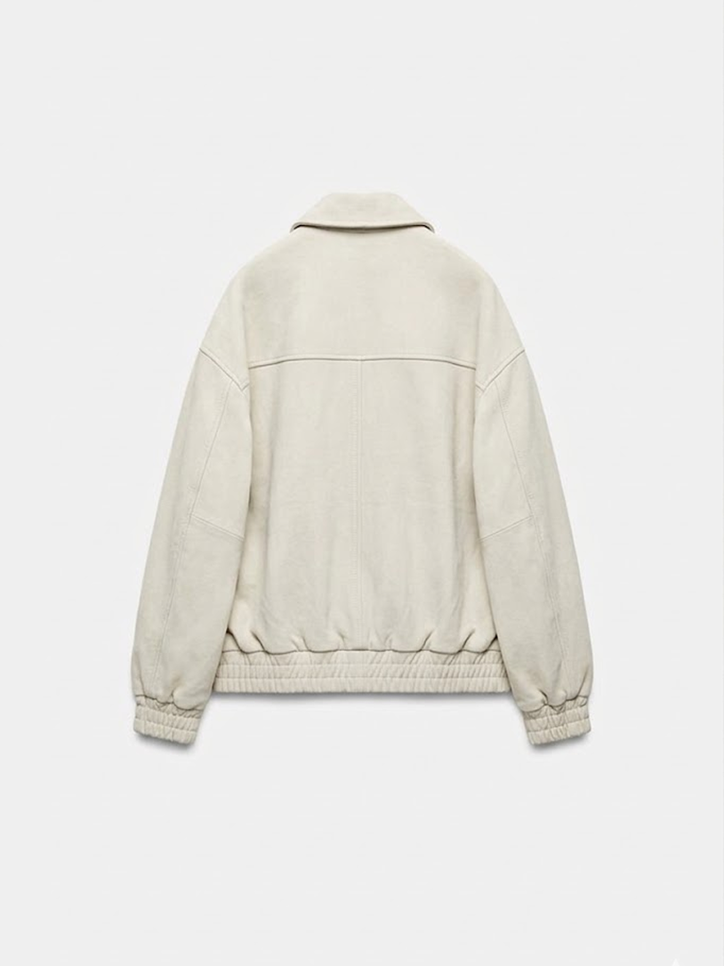 Suede Bomber Jacket