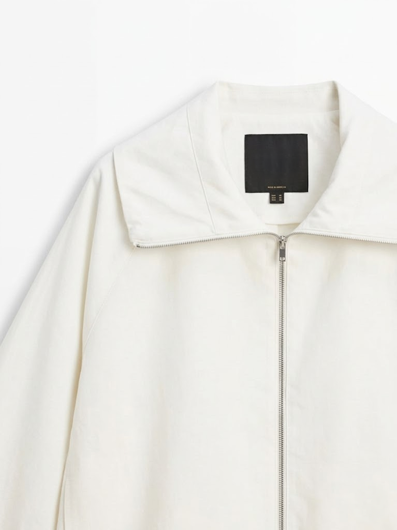 Zip-Up Cropped Jacket