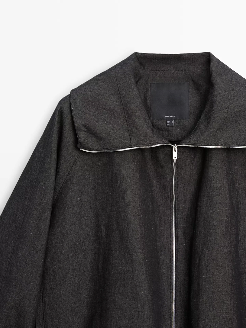 Zip-Up Cropped Jacket