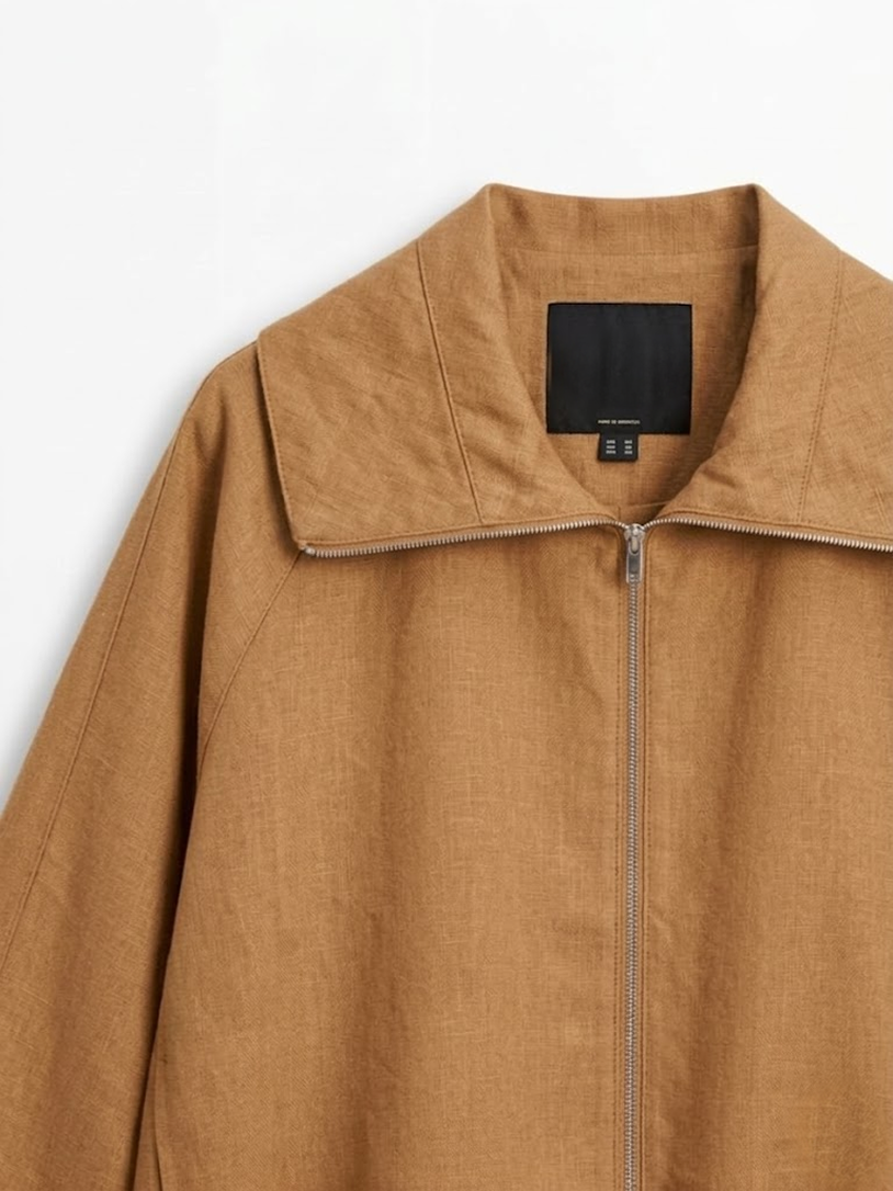 Zip-Up Cropped Jacket