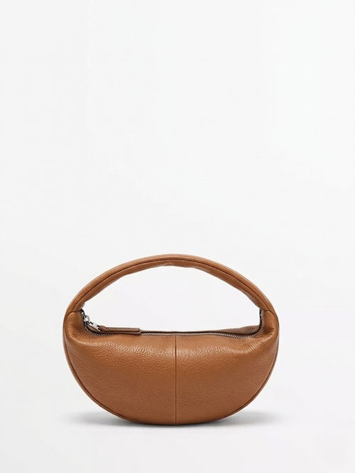 Crescent Hobo Bag Brown