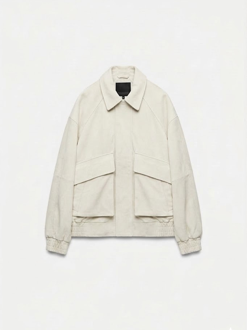 Suede Bomber Jacket