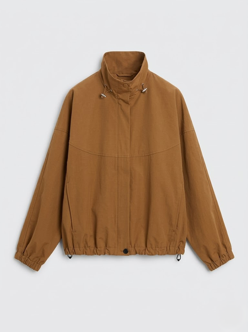 Snap-Button Bomber Jacket