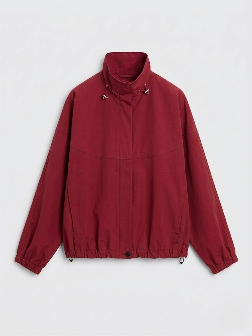 Snap-Button Bomber Jacket