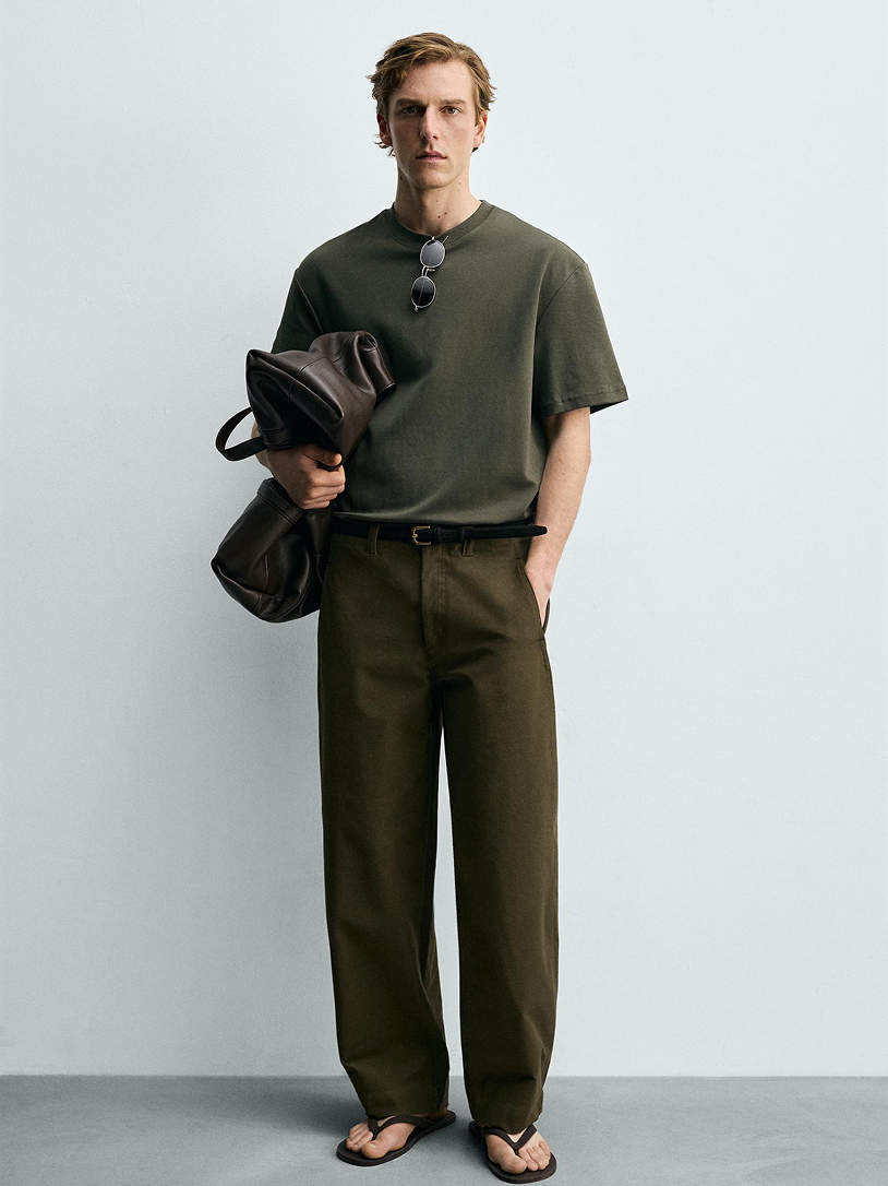 Mens Crew Neck T-Shirt olive