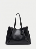 Leather Tote Bag Black