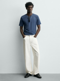 Mens Crew Neck T-Shirt Blue