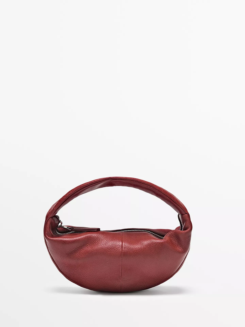 Crescent Hobo Bag Red