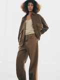 Suede Bomber Jacket