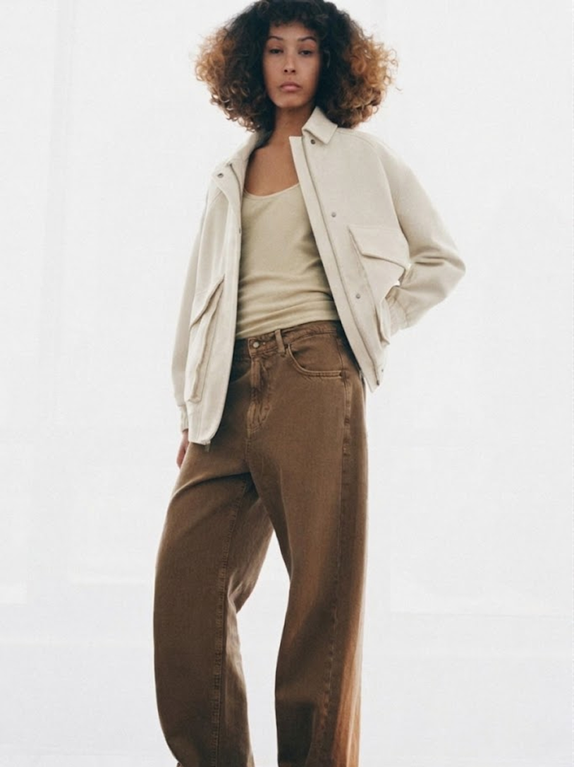 Suede Bomber Jacket