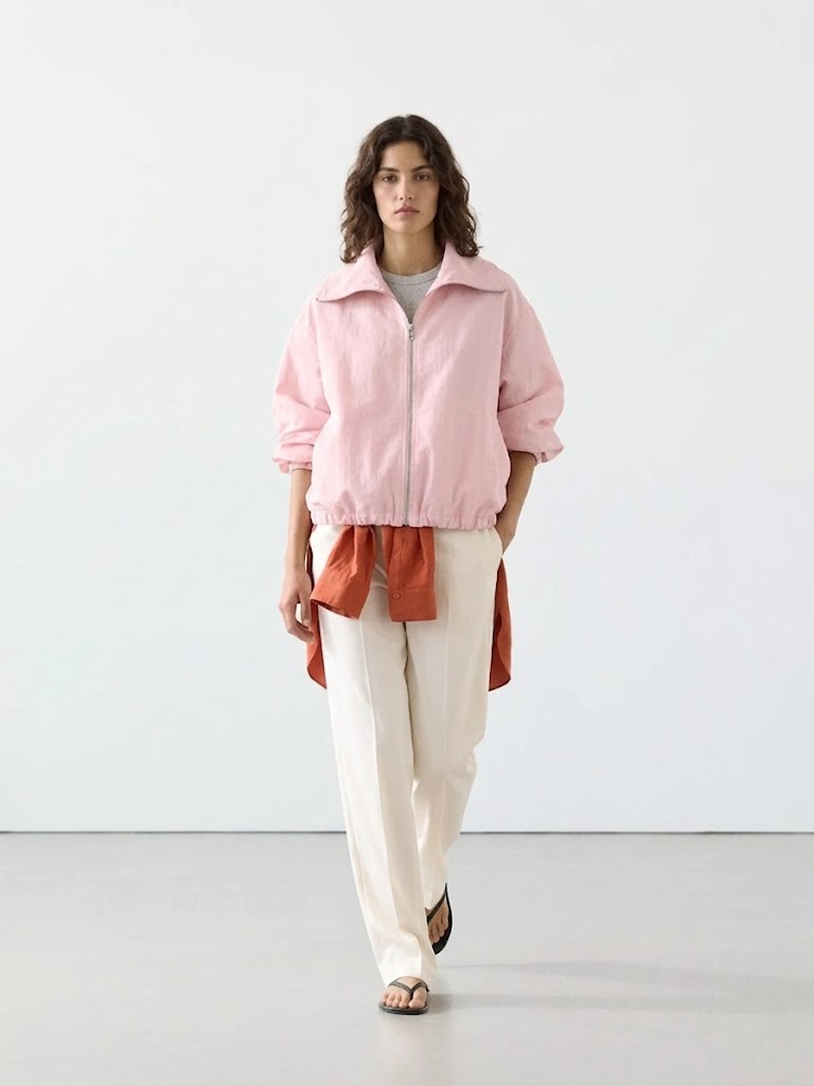 Zip-Up Cropped Jacket